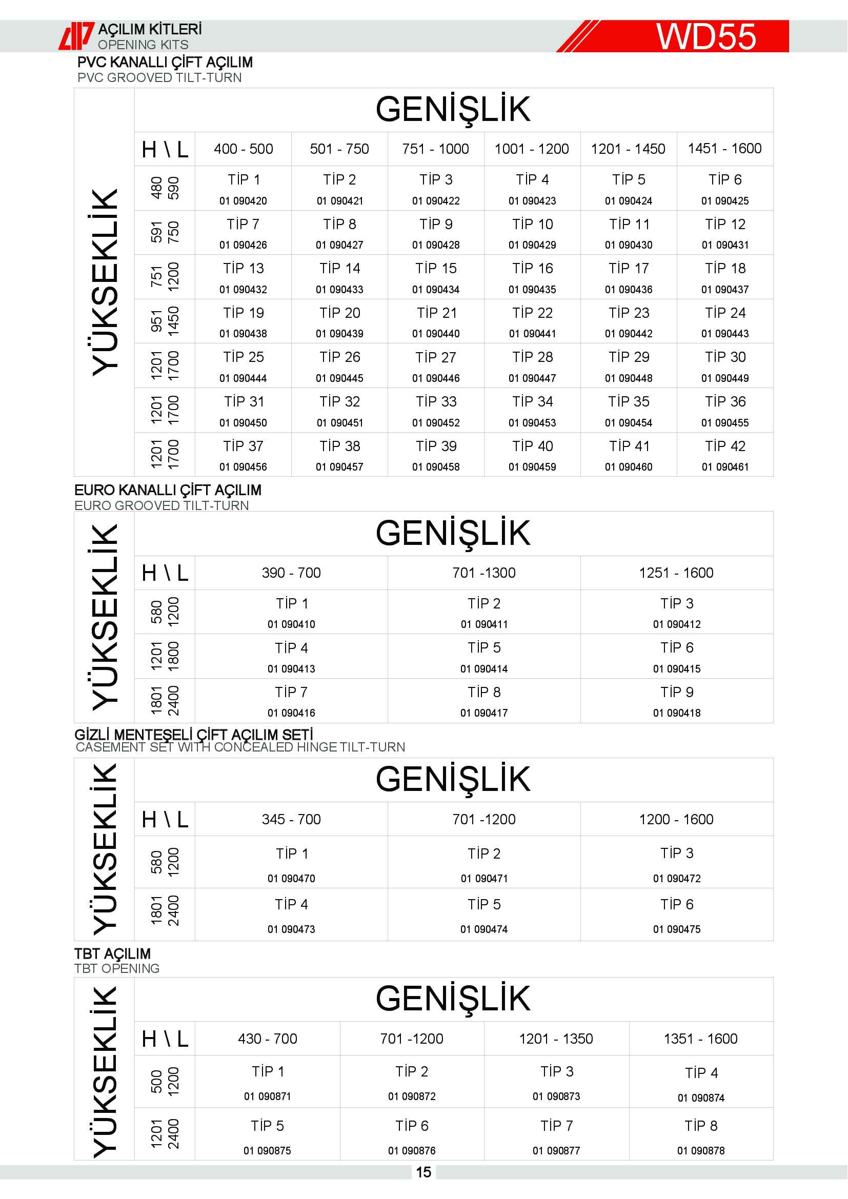 S 55 Yalıtımsız Alüminyum 10